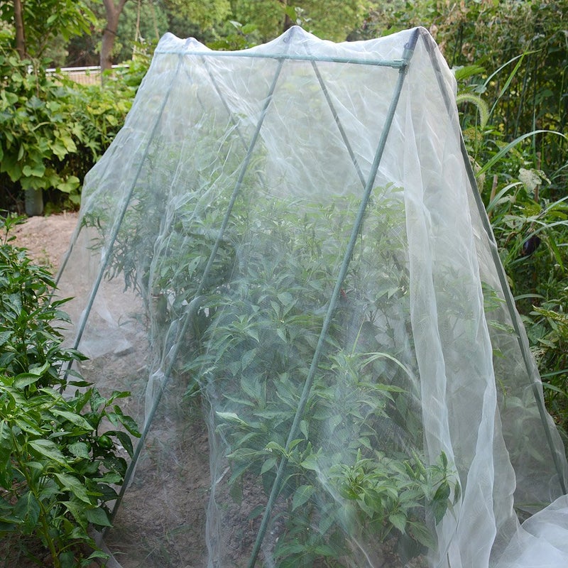 Gardeningwill 6.5x15Ft Mosquito Bug Insect Bird Fine Mesh Net Barrier Hunting Blind Garden Screen Netting for Protect Your Plant Fruits Flower - Image 4